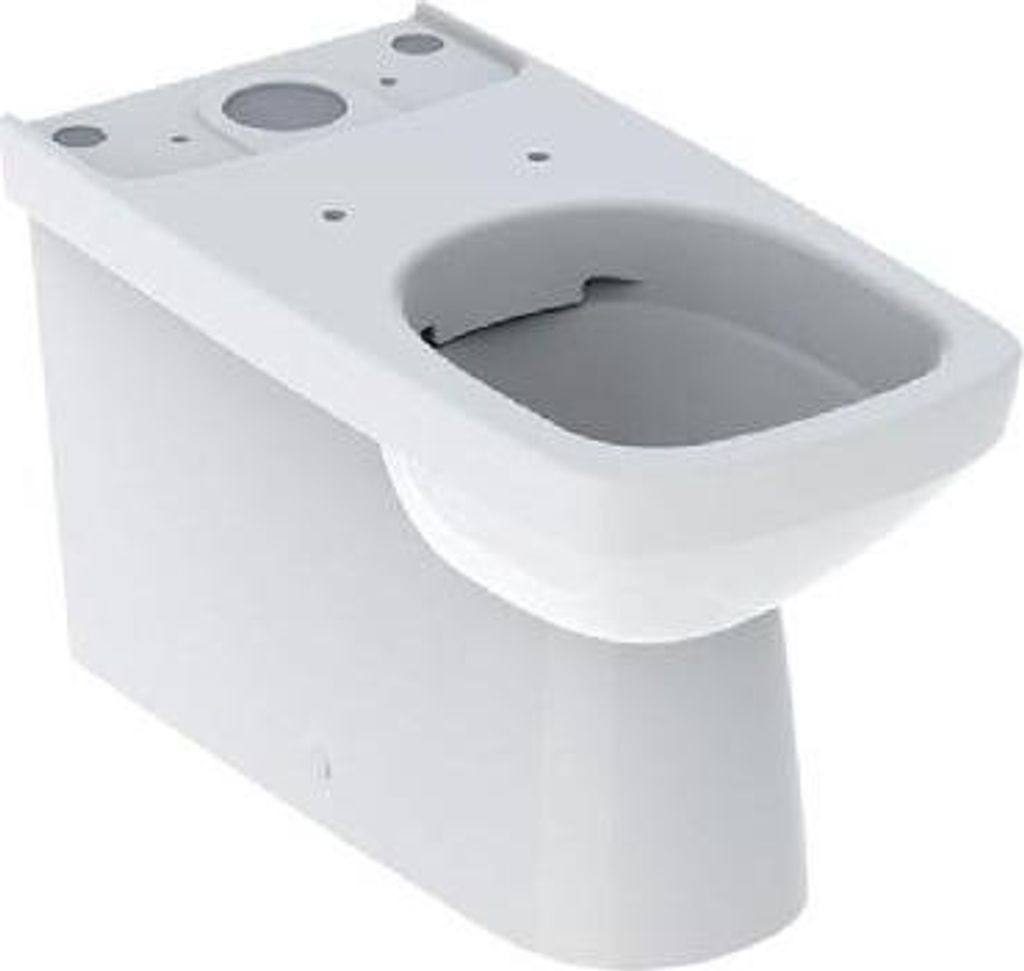 Geberit Selnova Square - Stand WC-Kombination, Abgang Vario, 680x350 mm , Spülrandlos, Weiß 500.489.01.7