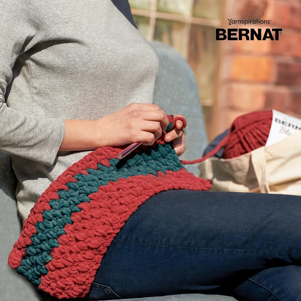 Laine Bernat Blanket Brights Busy Blue - Fil épais pour tricot géant