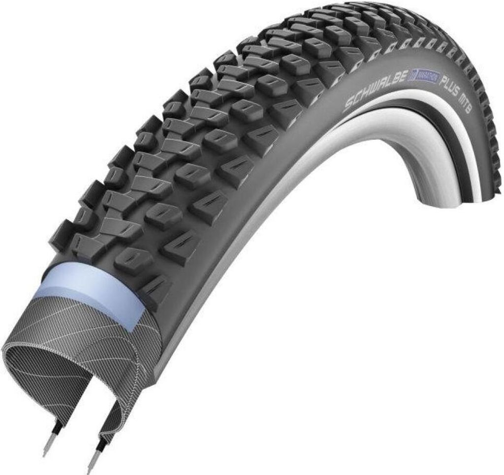 Schwalbe Marathon Plus MTB 29/28" (622 mm) Black-Reflex 2.25 Reflex Streifen MTB Fahrradreifen