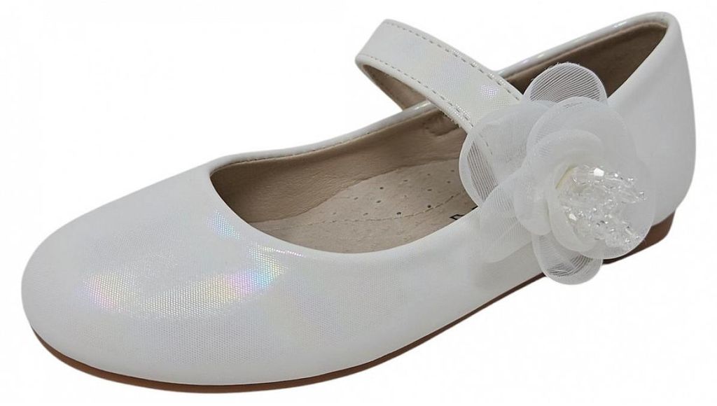 Jela Jela Kommunion Spangenballerina Weiß