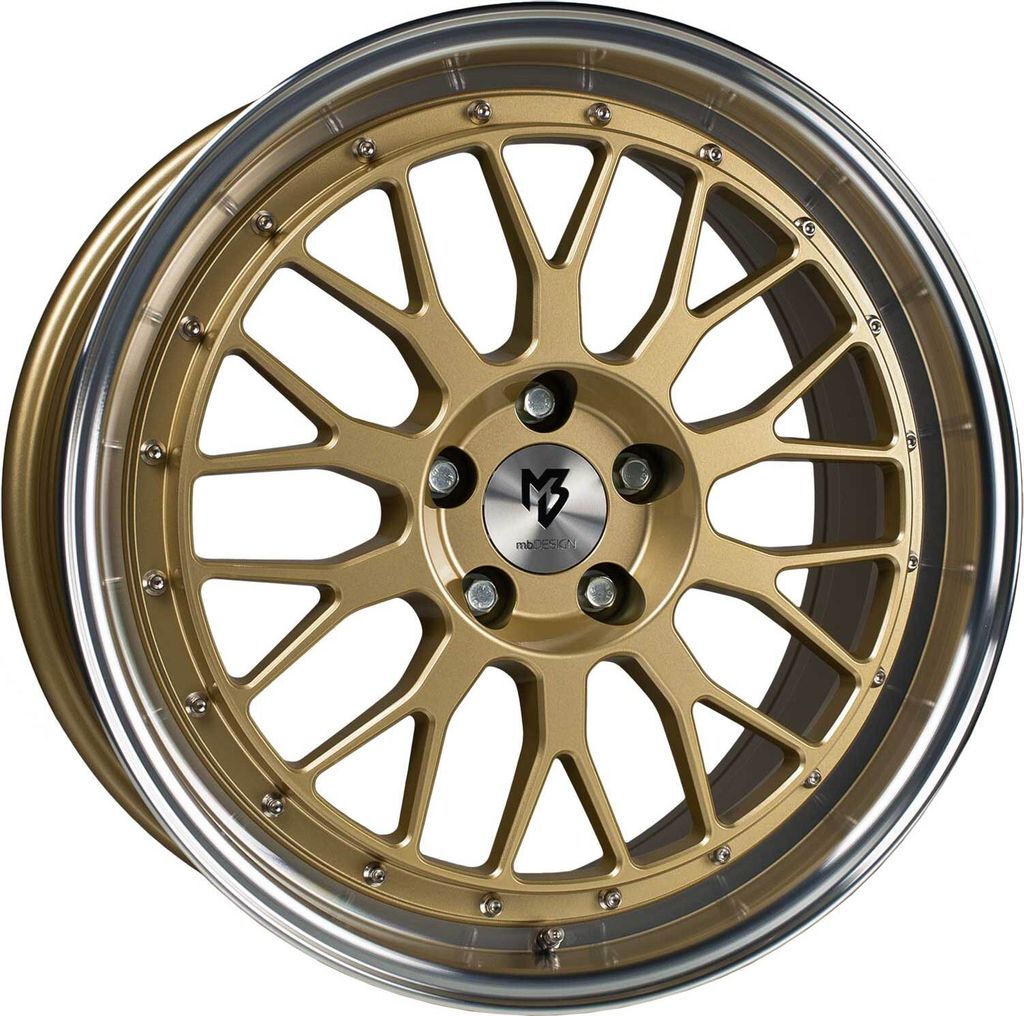 MB Design Felge LV1 8.5Jx19 ET 33 5x120 Gold LV18519335GR-GO4 kompatibel mit BMW 1 2 3 4 5 X1 X3 Z3 Z4