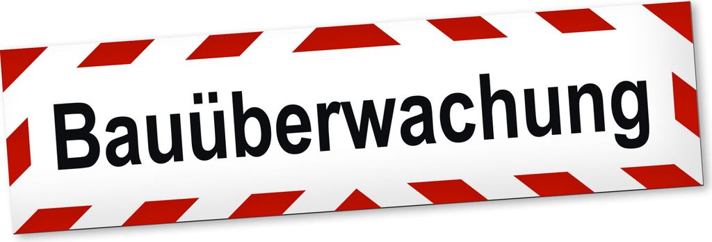 PantherPixel Bauüberwachung Magnetschild Auto Objektüberwachung Magnetfolie Geschenkidee 30 x 8 cm REFLEKTIEREND
