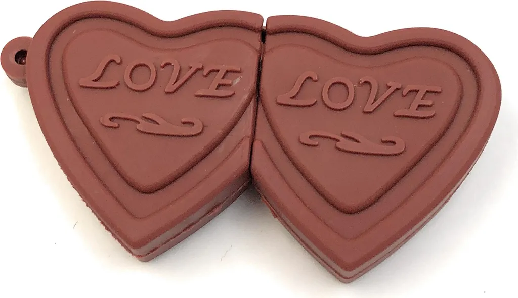 Chiavetta USB 64GB Cuore Marrone Onwomania - Regalo San Valentino Originale