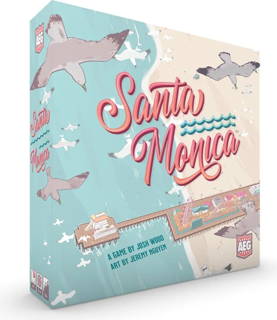 Santa Monica Board Game - Idéal pour Soirée Jeu de Société Entre Amis
