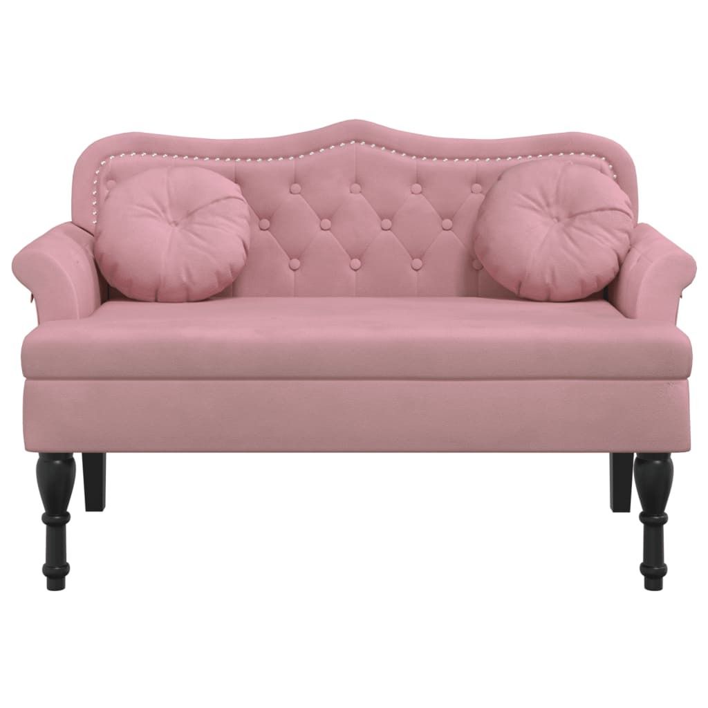 "im Sonderangebot" Sitzbank mit Kissen Rosa 120,5x65x75 cm Samt DEMöbel 7267033