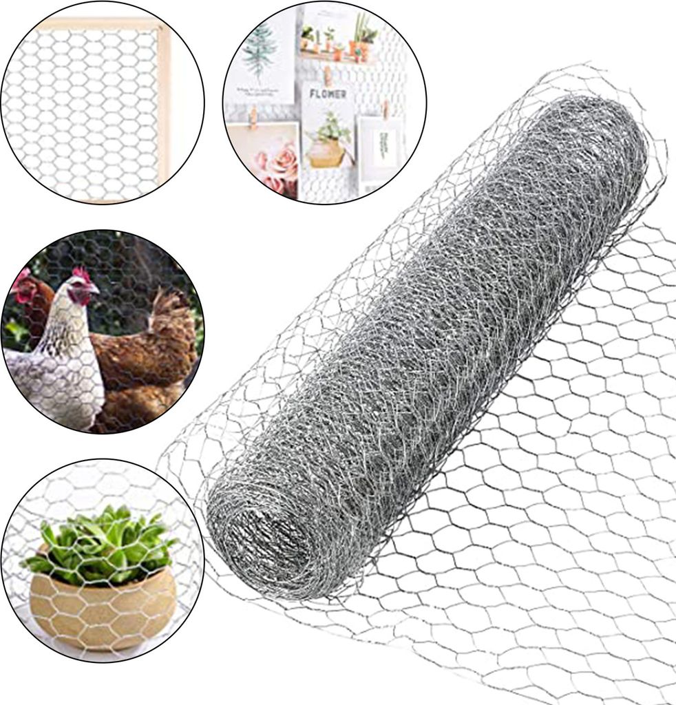 1 Rolldraht-Netz Großgröße leicht zu bilden leichte massive Anti-Rust-Hinder-Eichhörnchen Heiße, galvanisierende hexagonale Form Garten-Netto-...