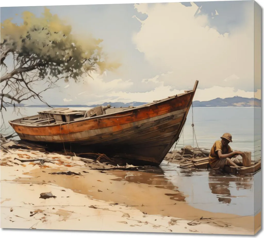 Quadro Grande 100x90 Mare e Spiaggia | Stampa Canvas Alta Qualità