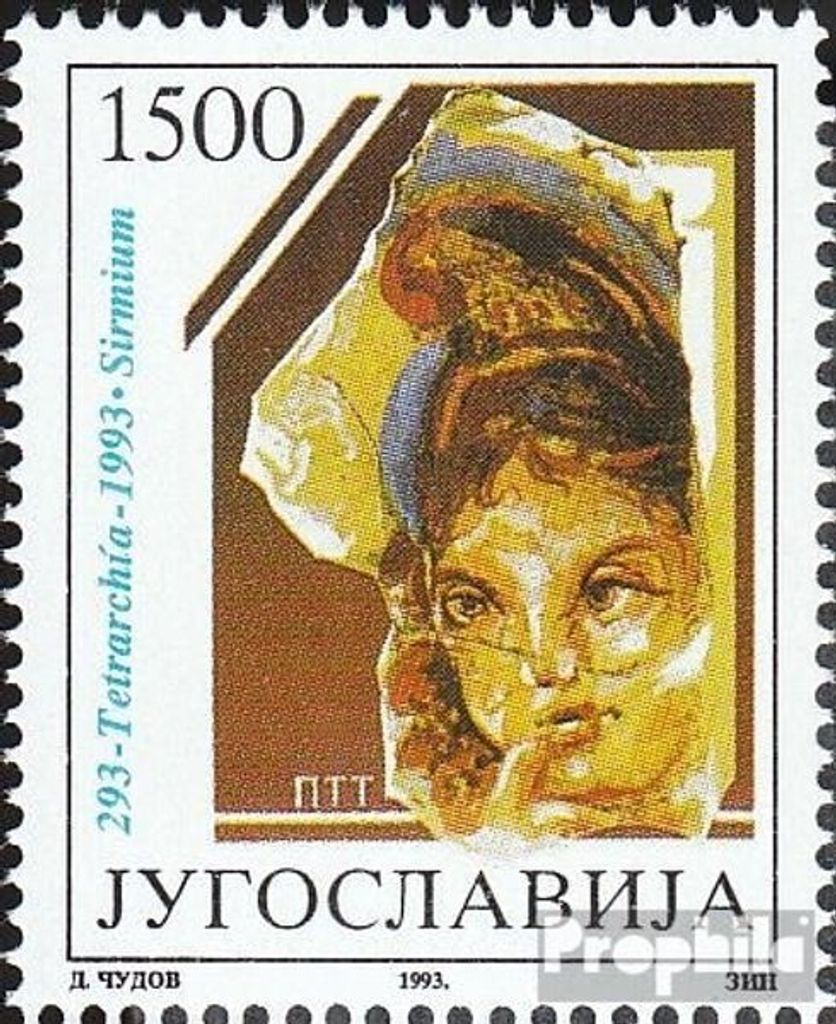 Briefmarken Jugoslawien 1993 Mi 2586 (kompl.Ausg.) postfrisch Diokletianische Reichsreform