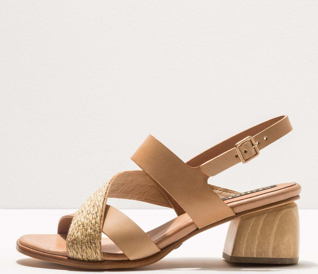 Neosens Sandalen mit hohem Absatz Damen S3141 RESTORED SKIN WOOD / VERDISO Farbe Beige