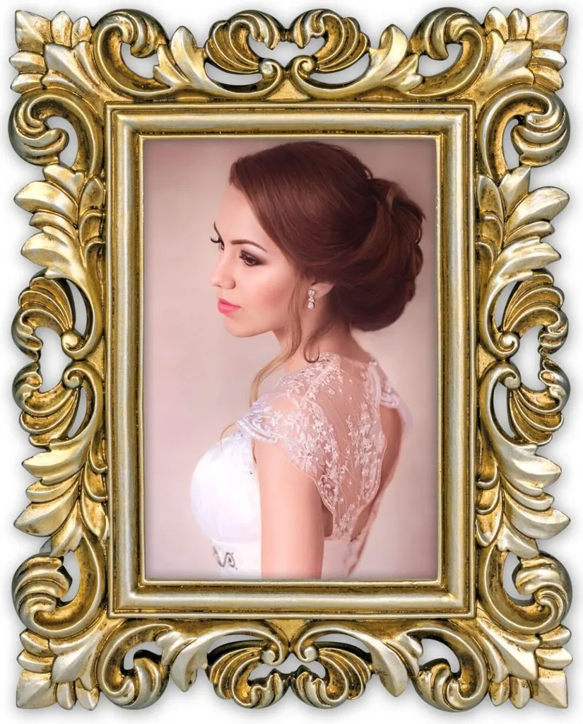 Zep Cornice Piriac Gold 15x20: Portafoto Barocco Elegante Oro