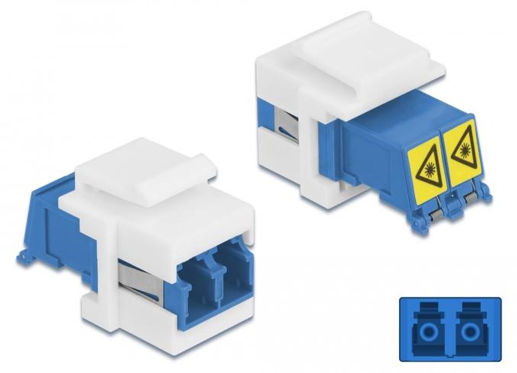 DELOCK Keystone Modul LC Duplex Bu zu LC Duplex Bu m. Lasers