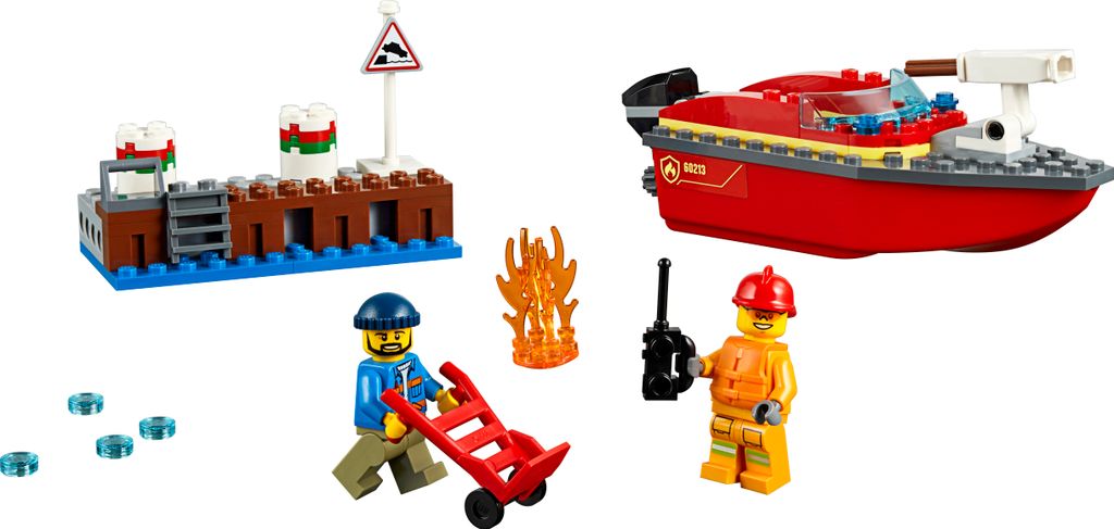 LEGO® City Vigili del Fuoco al porto, 60213 Immagine del prodotto 