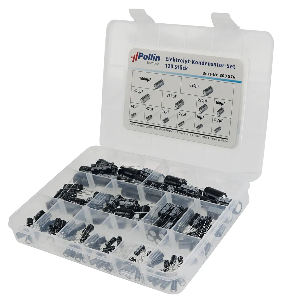 Assortiment condensateurs pour bricolage électronique - 120 pièces