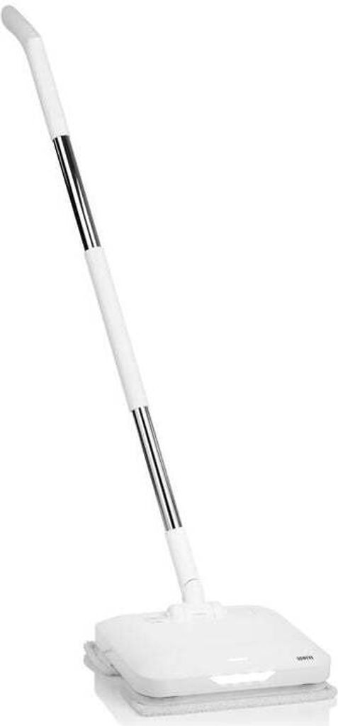 N8WERK Bodenwischer Vibrationsfunktion Moonlight White Edition Akku-Vibrationsmopp Sprühfunktion LED Licht 2 Mikrofasertücher Akkulaufzeit bis 90...