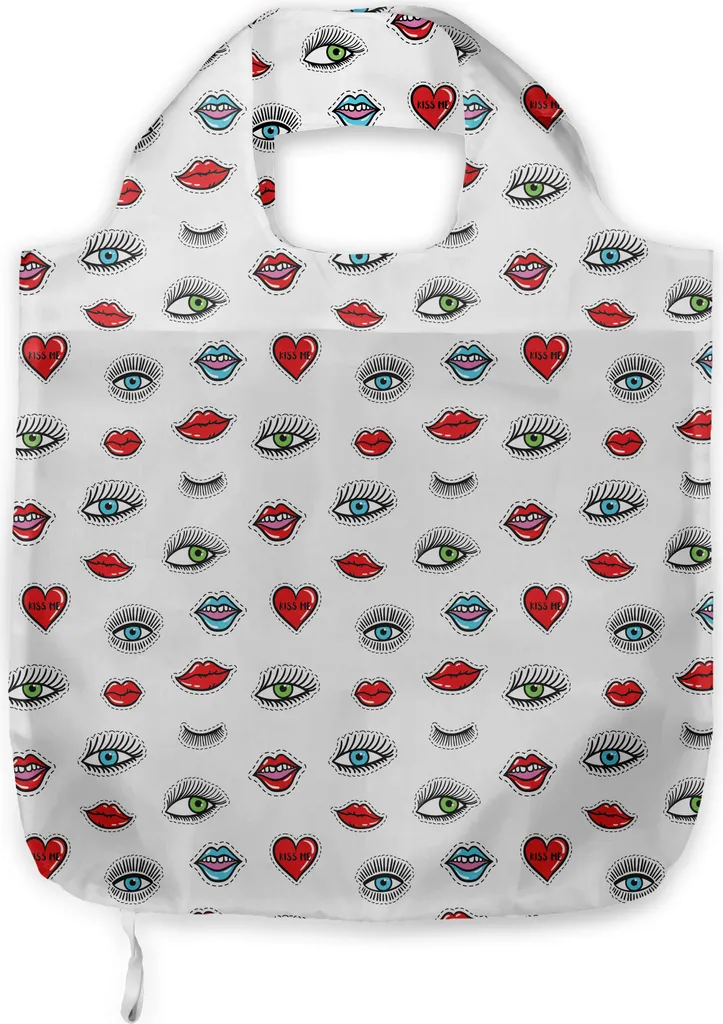 Borsa Shopping ABAKUHAUS Emoji Tessuto - Moda Sostenibile