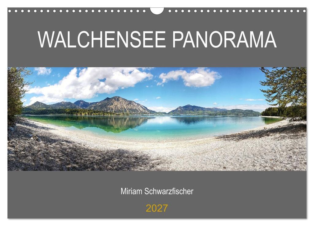 Walchensee Panorama (Wandkalender 2027 DIN A3 quer), CALVENDO Monatskalender