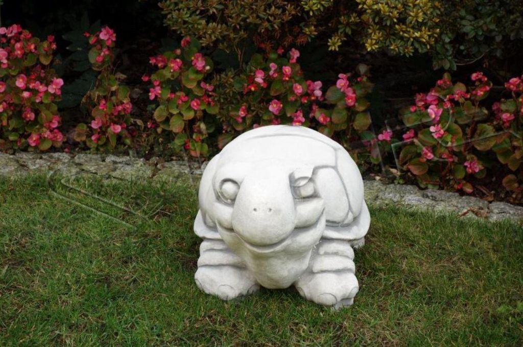 Garten Dekoration Schildkröte Terrasse Stein Figuren Figur Deko Statue Skulptur