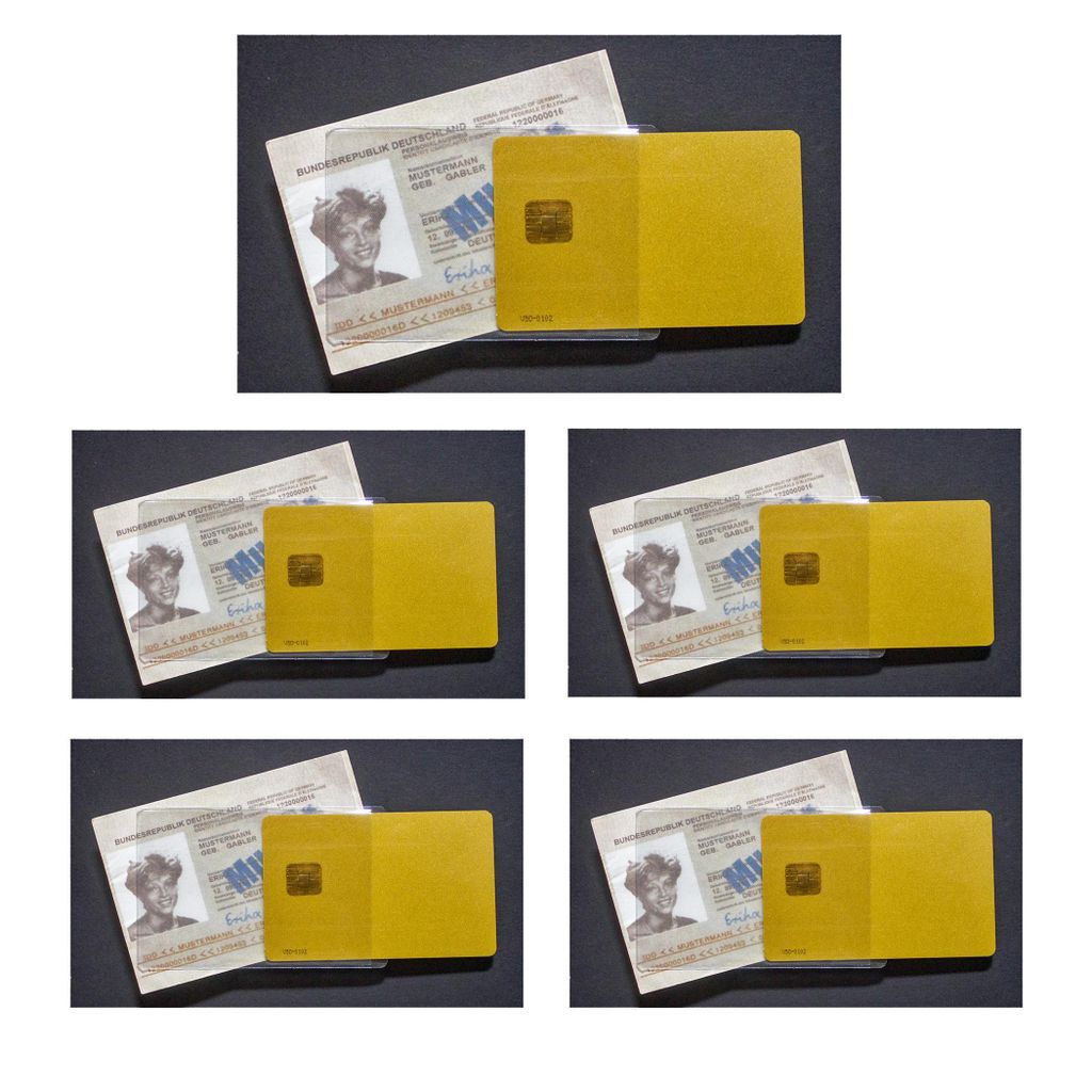 5x Schutzhülle Kreditkarte EC-Karte Ausweishülle Produktbild 