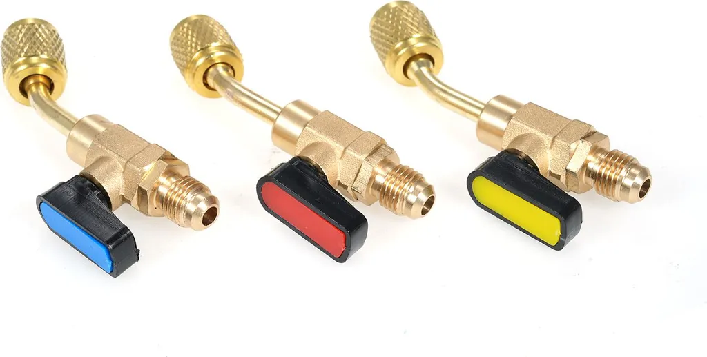 Tuyau de charge réfrigérant R12 R22 R502 avec vanne à bille 1/4 SAE