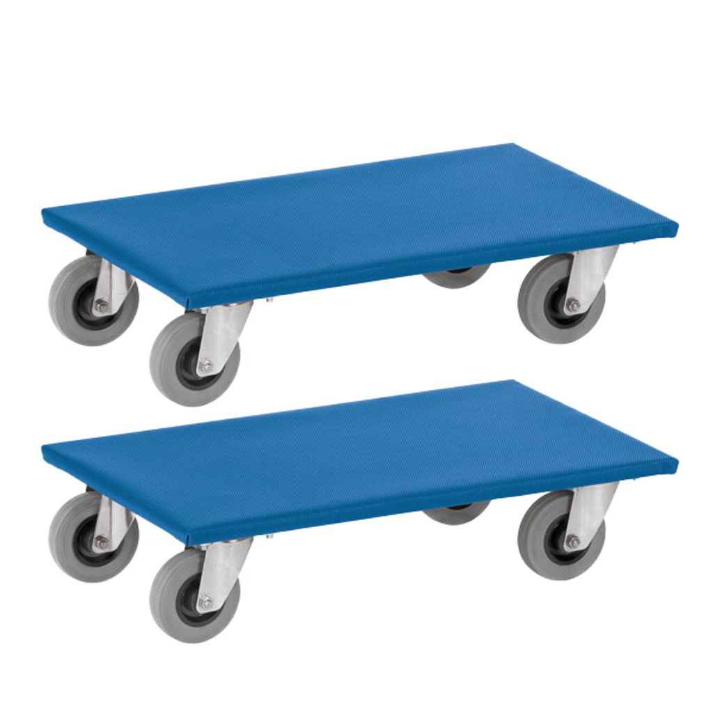 Fetra Möbelroller 2er-Set Vollgummi 300kg Tragkraft