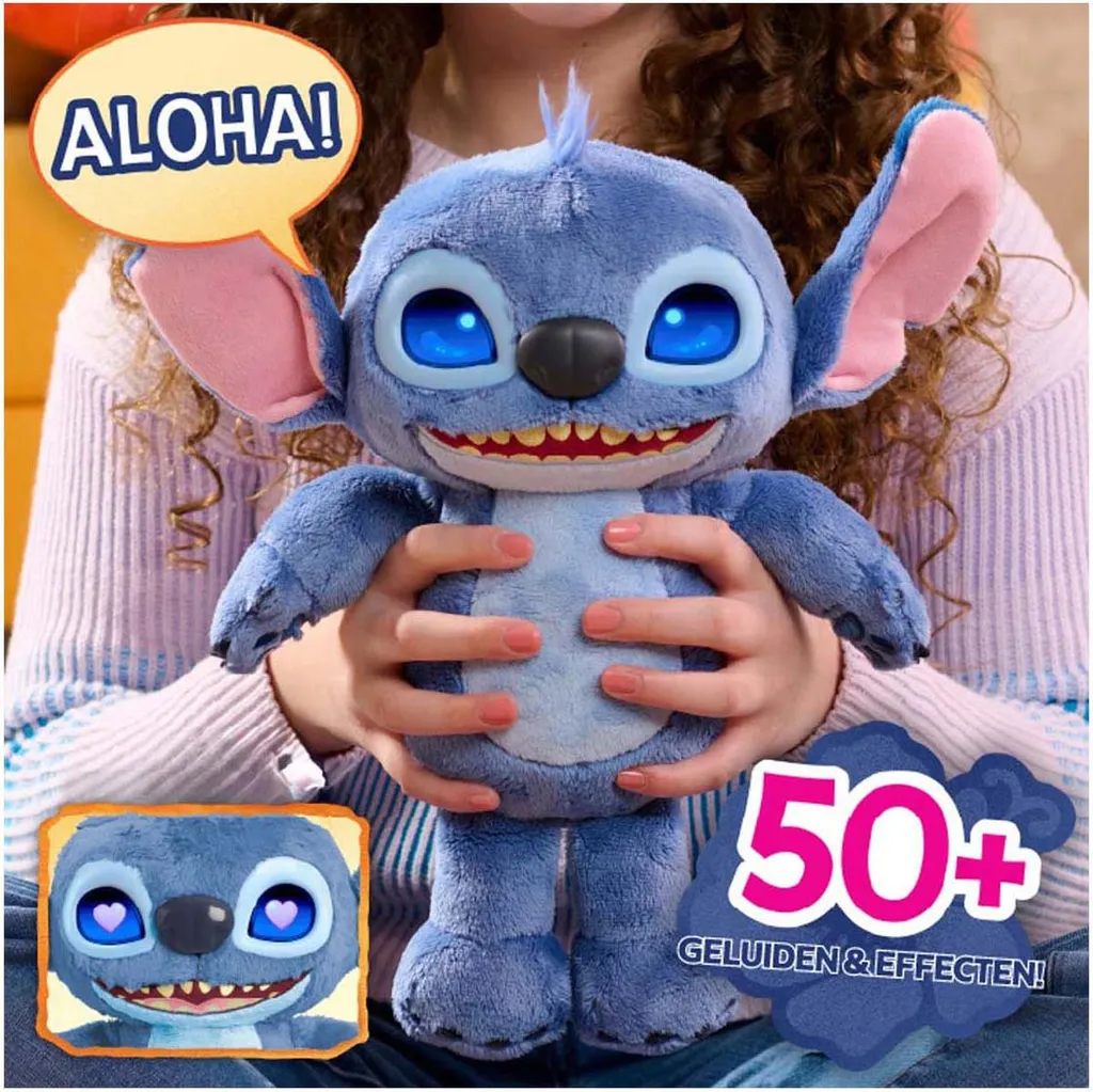 Peluche Stitch Interactive 30cm apaise et amuse votre enfant au quotidien - 4