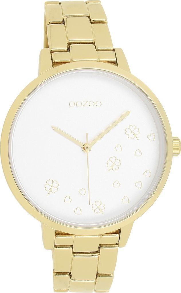 Oozoo Armbanduhr gold Edelstahl Timepieces Damen Analog-Quarzuhr UOC11122