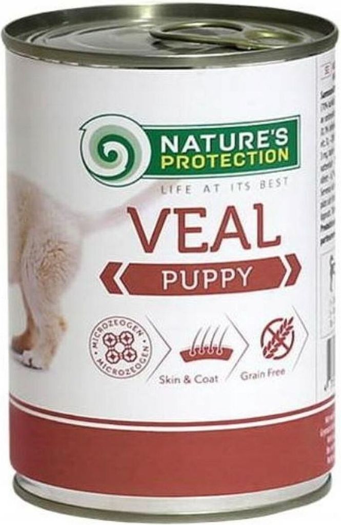 Nassfutter NATURE'S PROTECTION Puppy Kalbfleisch Kalbfleisch 400 g
