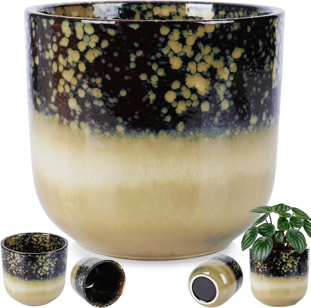 Pot de Fleurs 17,5 cm Porcelaine Durable - Finition Brillante Vilde