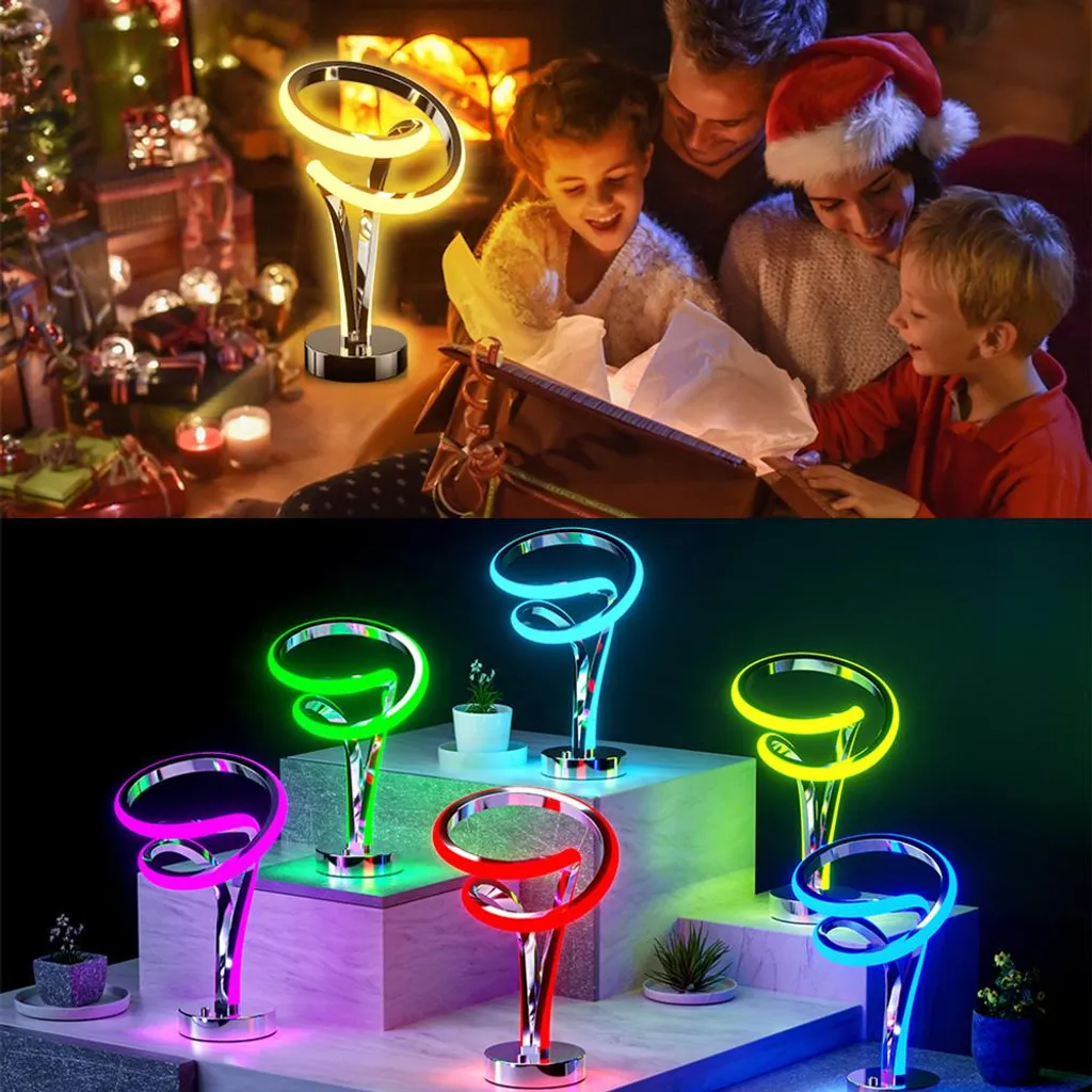 Lampe de chevet tactile LED spirale - Fini les interrupteurs difficiles - 8
