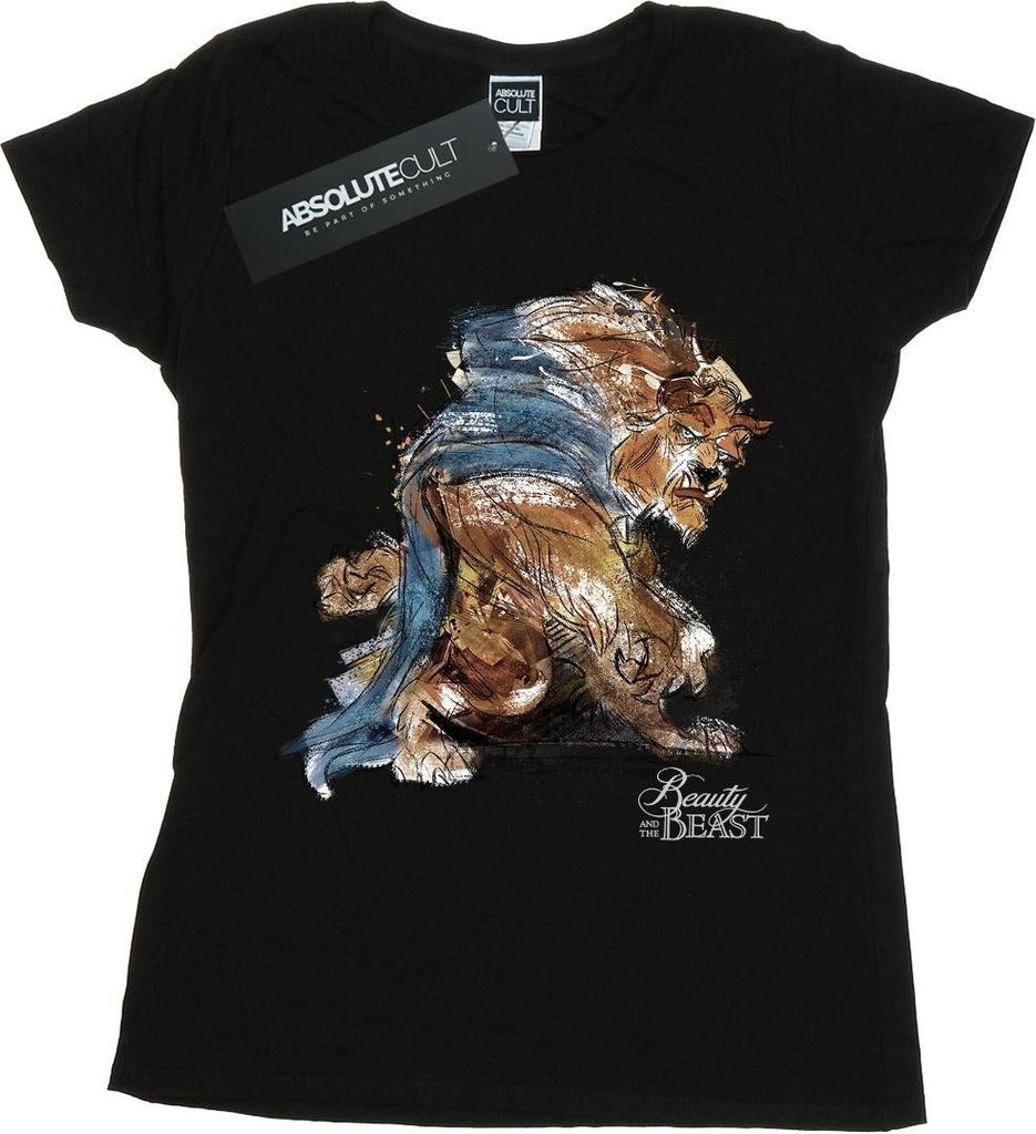 Disney - "Beauty And The Beast" T-Shirt für Damen BI14709 (S) (Schwarz)