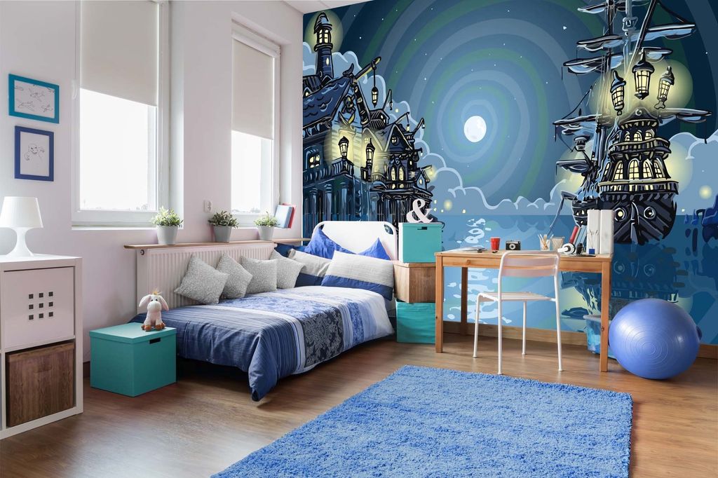 Vlies Fototapete PIRATENBUCHT 375 x 250 cm (inkl. Kleister) - Vlies Tapete, Wandtapete, Wandbilder - Tapete für Wohnzimmer Schlafzimmer, Büro, K...