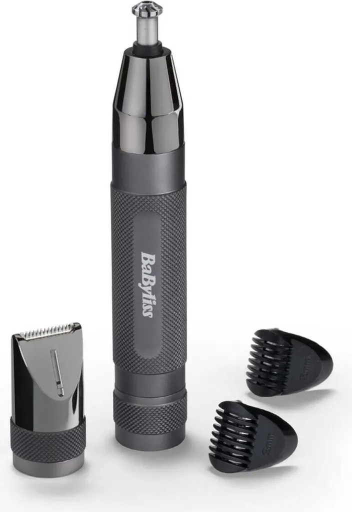 Tondeuse nez et oreilles BaByliss E111E noire pour une coupe sans douleur