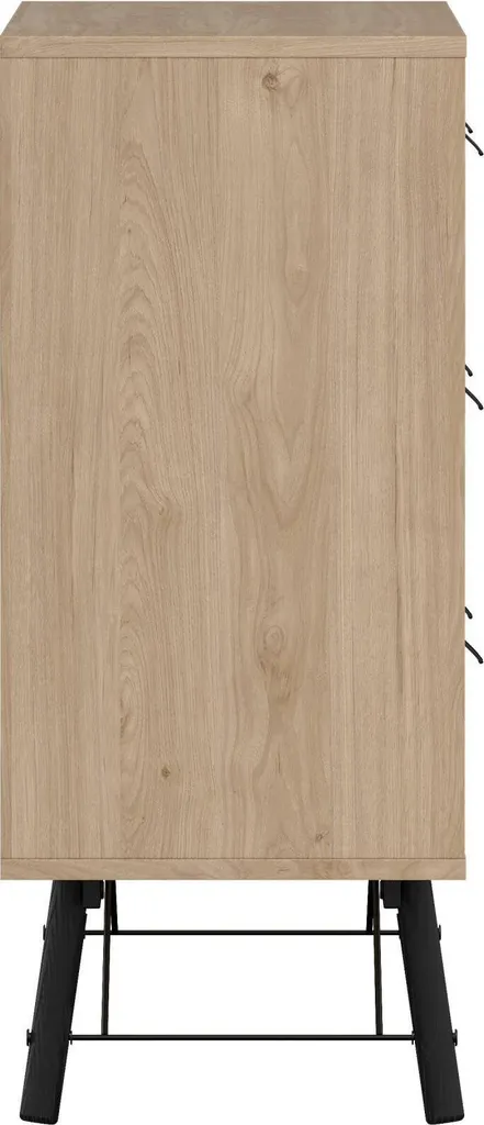 Buffet Maka 102cm : Solution de Rangement Chêne Brun pour Petit Espace - 8