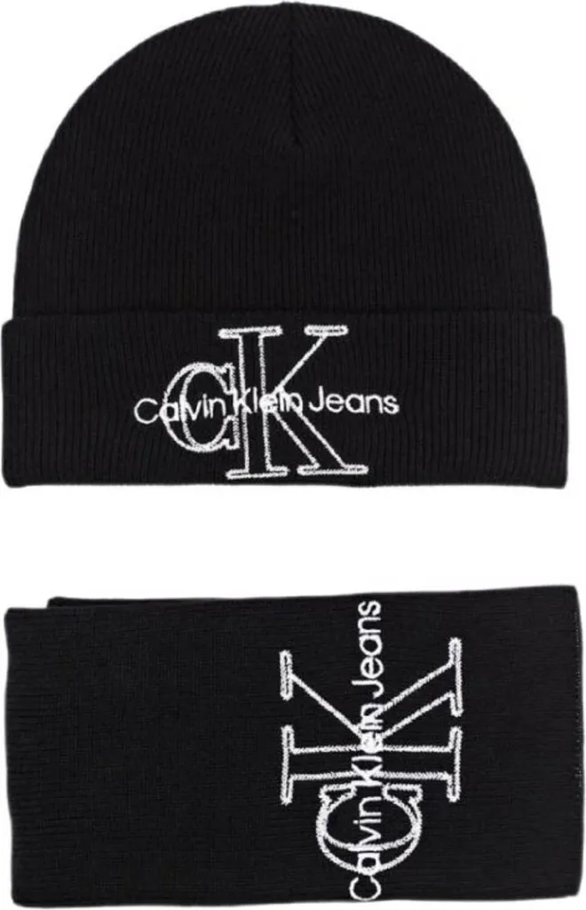 Calvin Klein Jeans K60K608858: Set Sciarpa + Beanie Must-Have Inverno