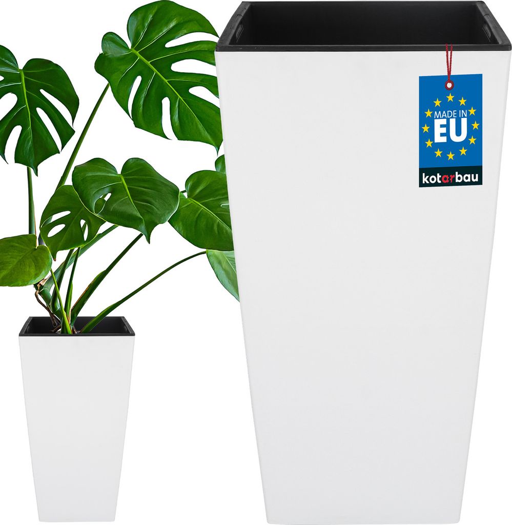 KOTARBAU® Štvorcový kvetináč 291x291x545mm s vnútorným Obrázok produktu 