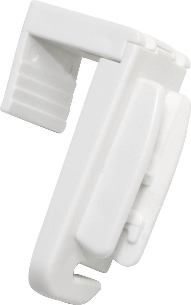 Gardinia Plissee Falzklemmträger Concept, Kunststoff, weiß 4,0 x 3,8 weiß