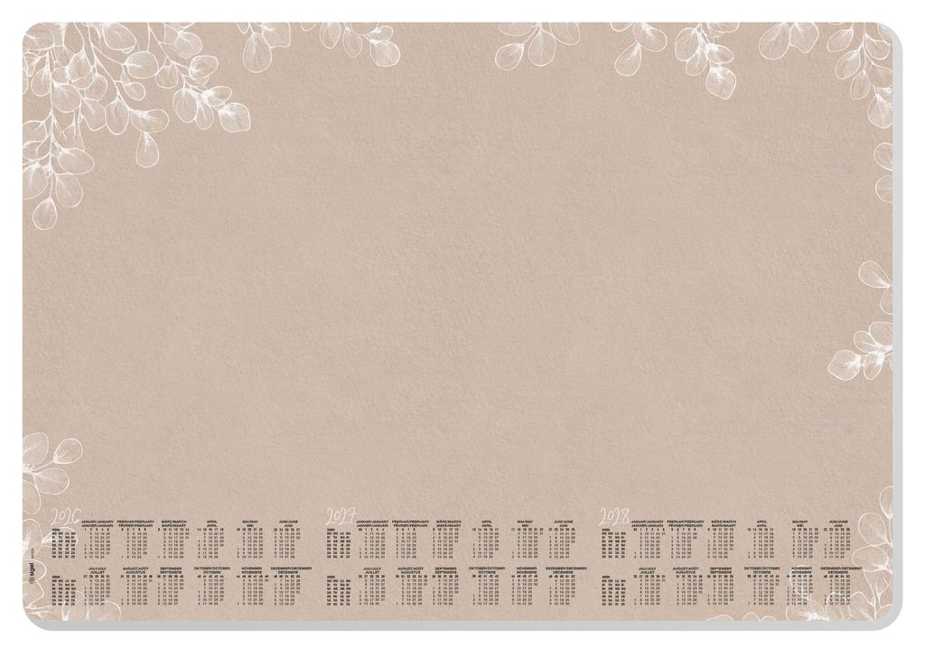 Sigel Schreibunterl. Nat.Eucalyptus 2026 H6316 Produktbild 