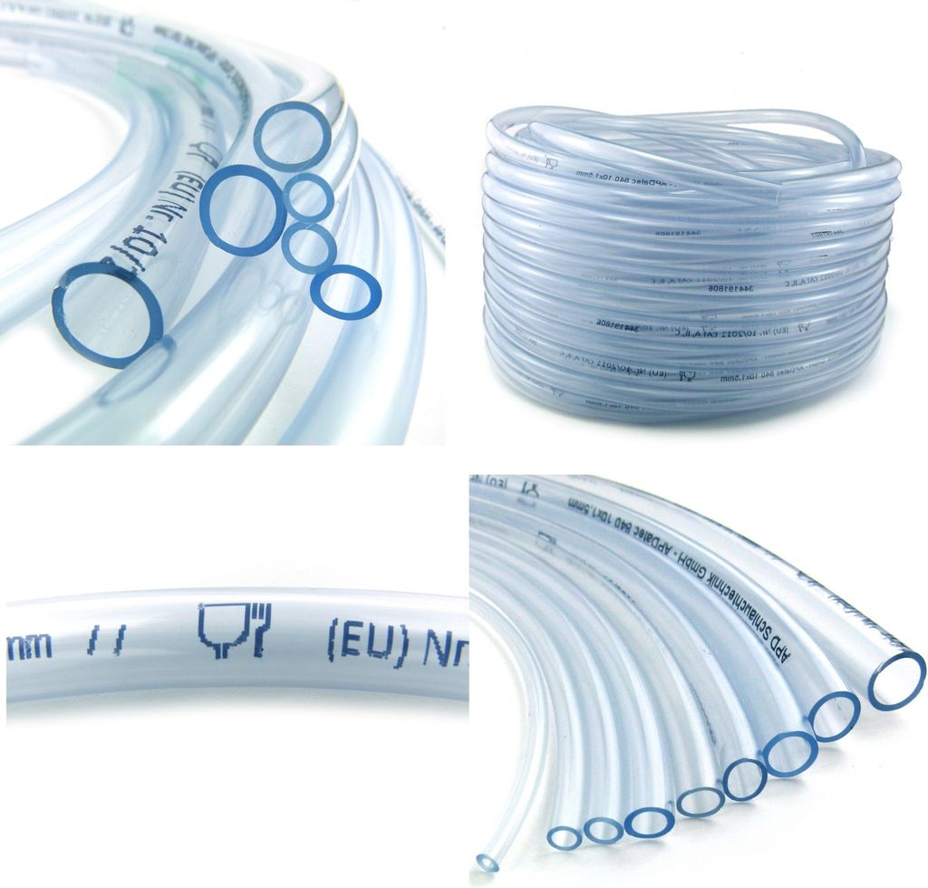 PVC Schlauch Lebensmittel, Durchmesser: 27/33 mm, Länge: 5 m