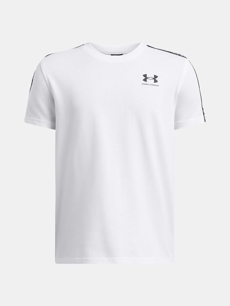 Under Armour UA B Icon Taped SS weiss YXL