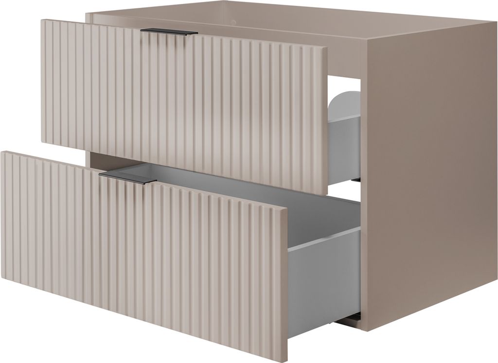 Rodan | Waschbeckunterschrank - 80cm | Beige matt - Produktbild 6
