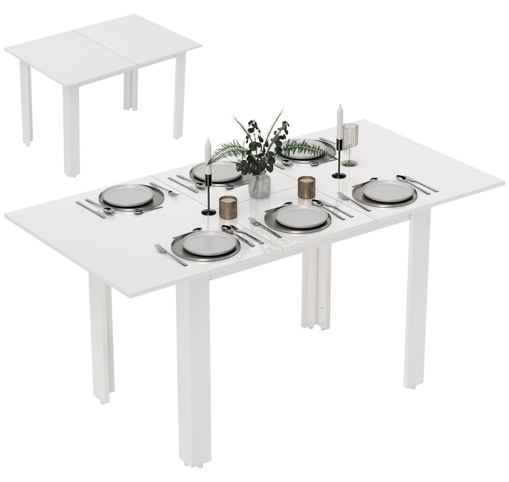HOMCOM Esstisch ausziehbar 120-160 x 80 cm Küchentisch für Produktbild 