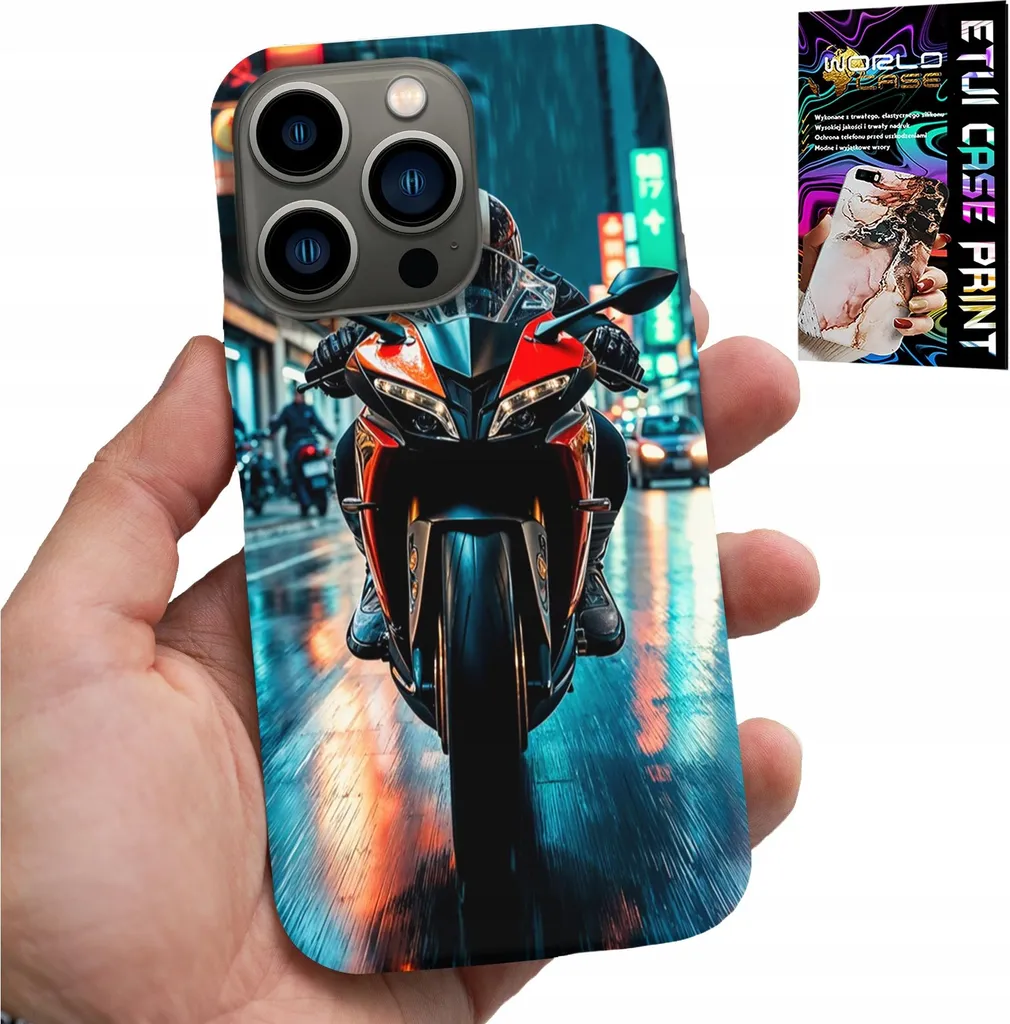 Custodia iPhone 14 Pro Moto con Vetro Temperato - Protezione Shockproof