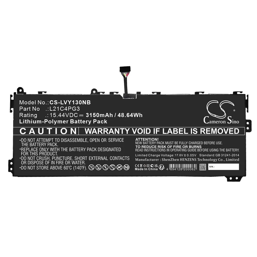 Batterie Lenovo Yoga 13W idéale pour le télétravail et remplacer L21D4PG3