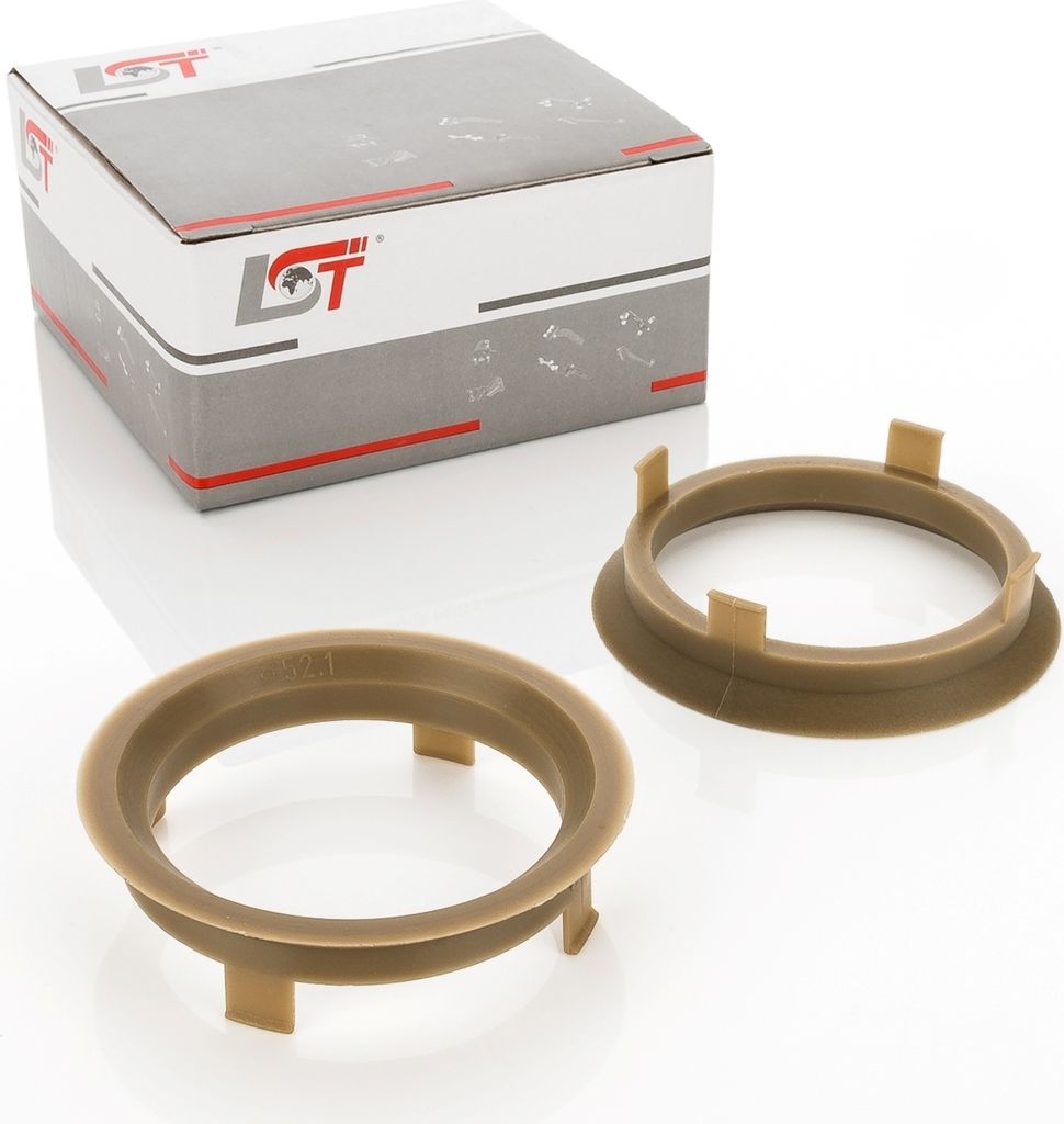 2x ZENTRIERRING DISTANZRING FÜR ALUFELGEN - GRÖßE Ø 60,1 mm - Ø 52,1 mm