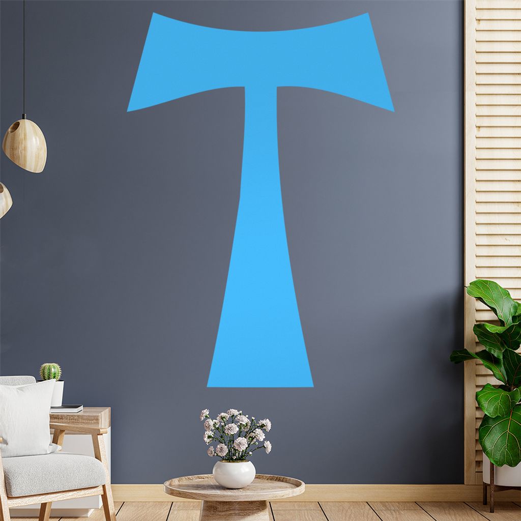 Antoniuskreuz Wandtattoo Wandaufkleber Wall Sticker - Dekoration, Küche, Wohnzimmer, Schlafzimmer, Badezimmer