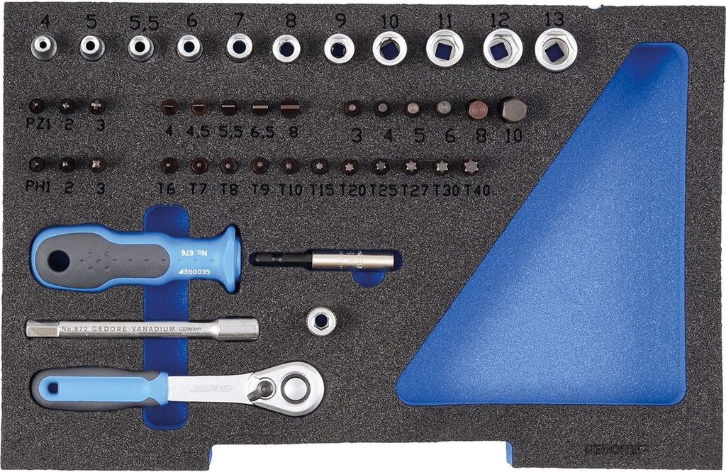 GEDORE 1100 CT1-20 Steckschlüssel-Satz 1/4" in 1/2 L-BOXX 136 Modul, 2835886