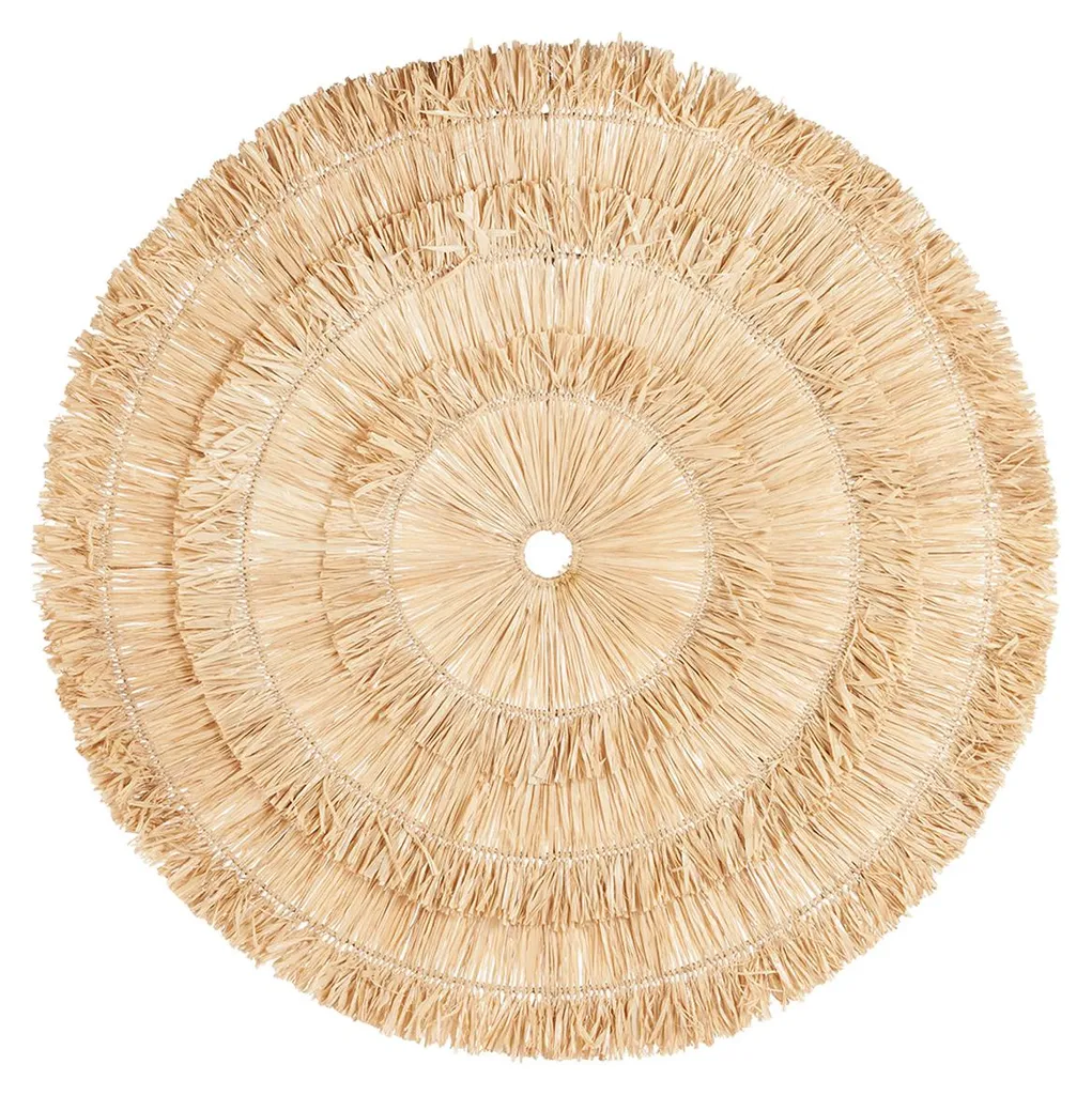 Décoration suspendue gajih 110x110cm pour salon style bohème marron