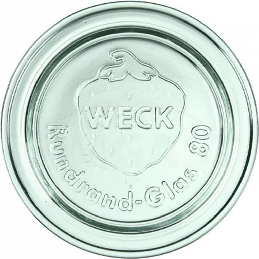 Weck Glasabdeckung 80 mm, 6 Stück Produktbild 