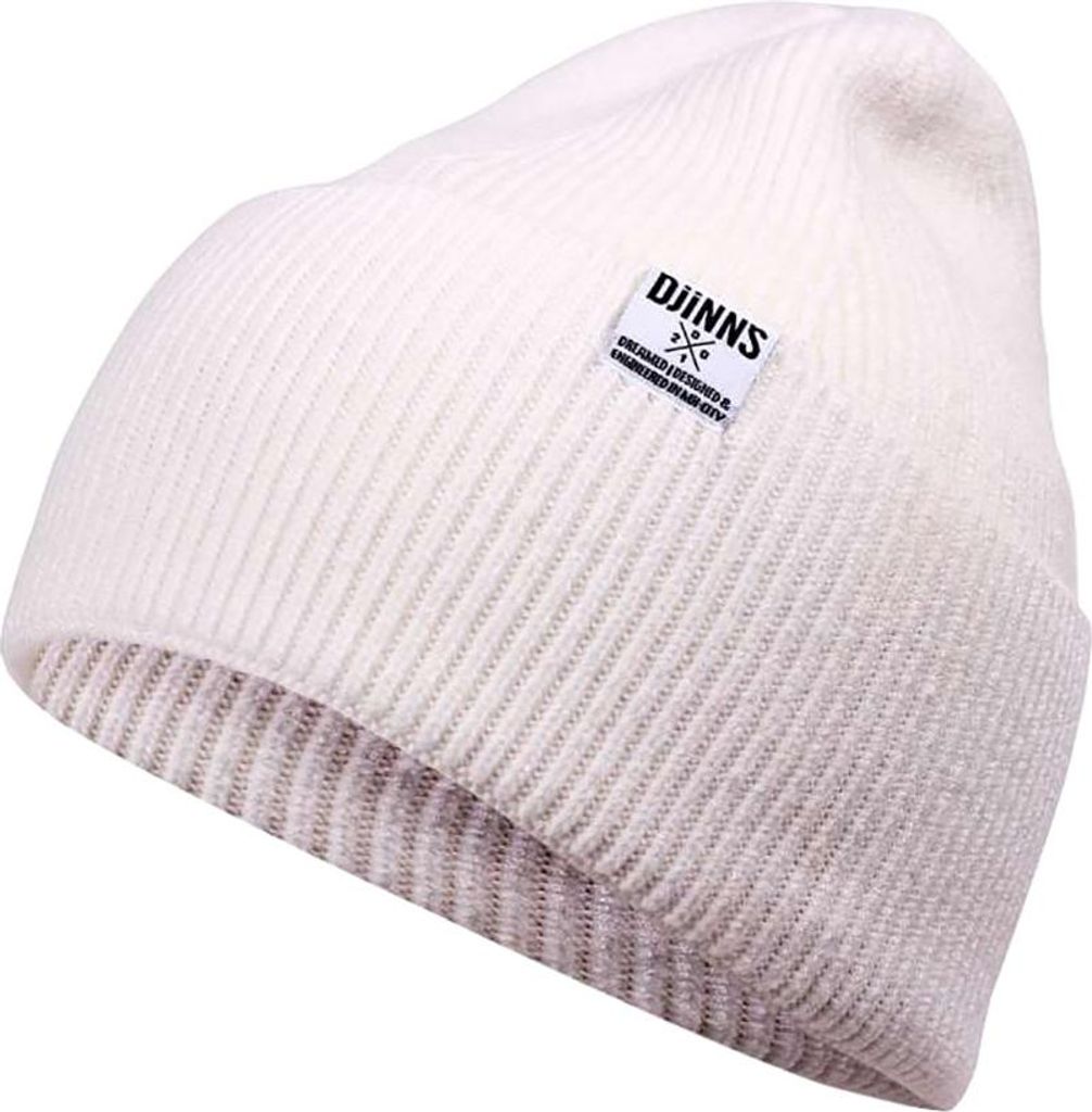 DJINNS Beanie Basic Wooly Knit winter white