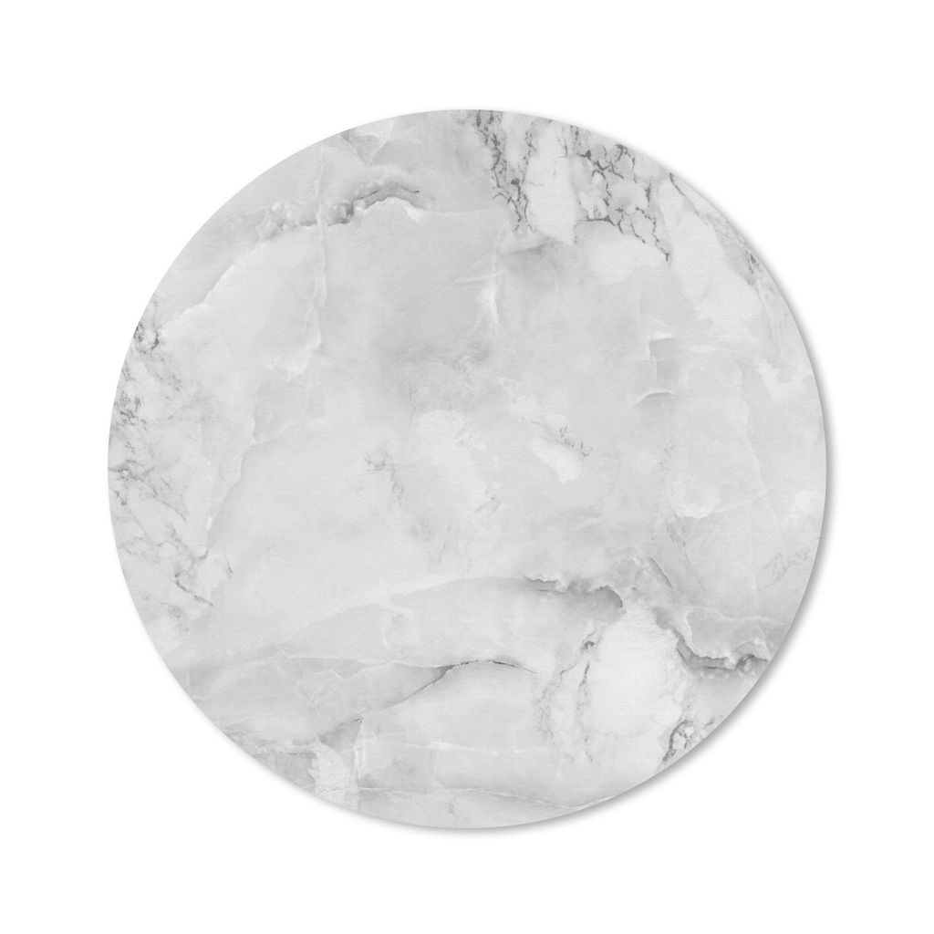 MuchoWow Mauspad Mousepad Marmor - Chic - Textur - Weiß 30x30 cm - Mousepads - Maus Mat - Pad - Mausunterlage - Tischunterlage - Schreibtischmatten